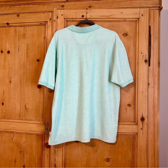 Tommy Bahama Men’s Islandzone Supima Polo Shirt Size XL Aqua $110 - Picture 2 of 6
